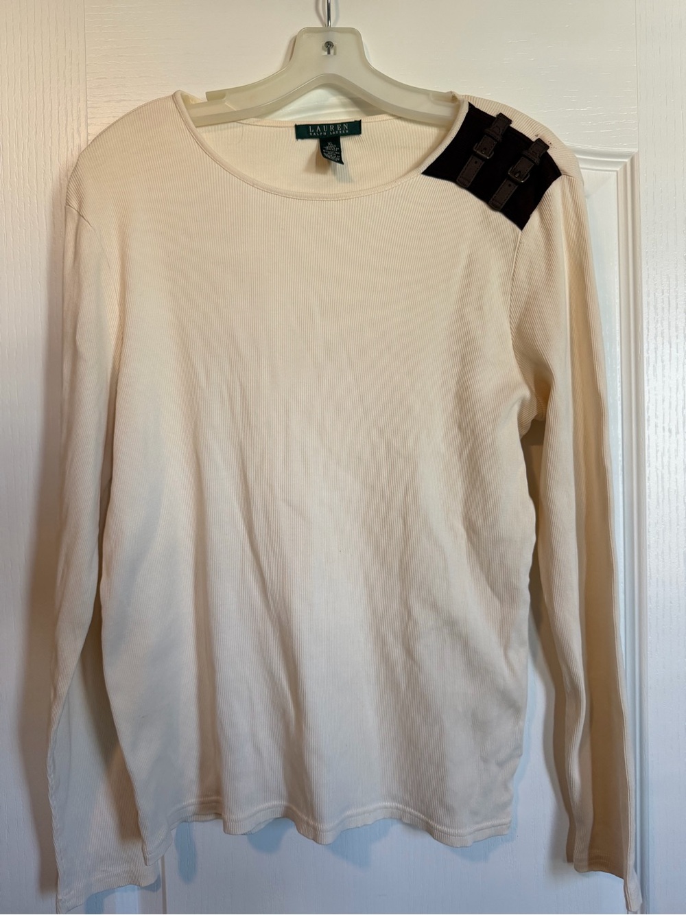 Lauren Ralph Lauren Women’s Ribbed Long Sleeve Top XL